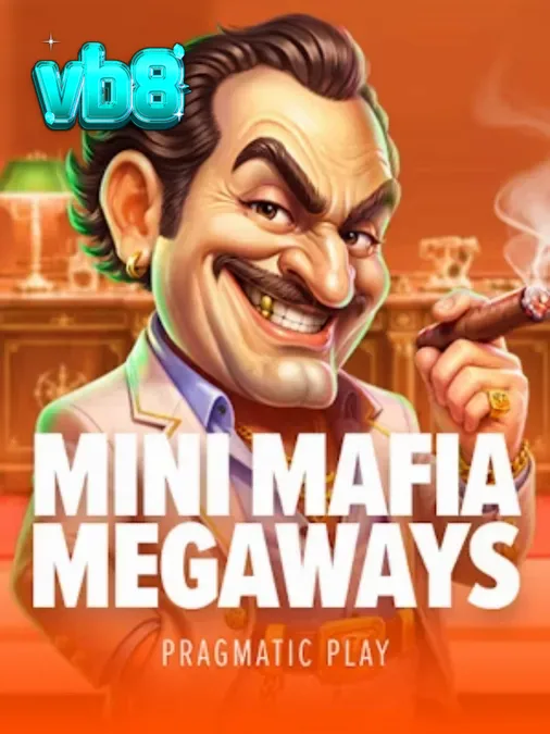 Mini Mafia Megaways স্লট গেমের একটি দৃশ্য যেখানে মাফিয়া থিম এবং মেগাওয়েজ গ্রিড দেখা যাচ্ছে